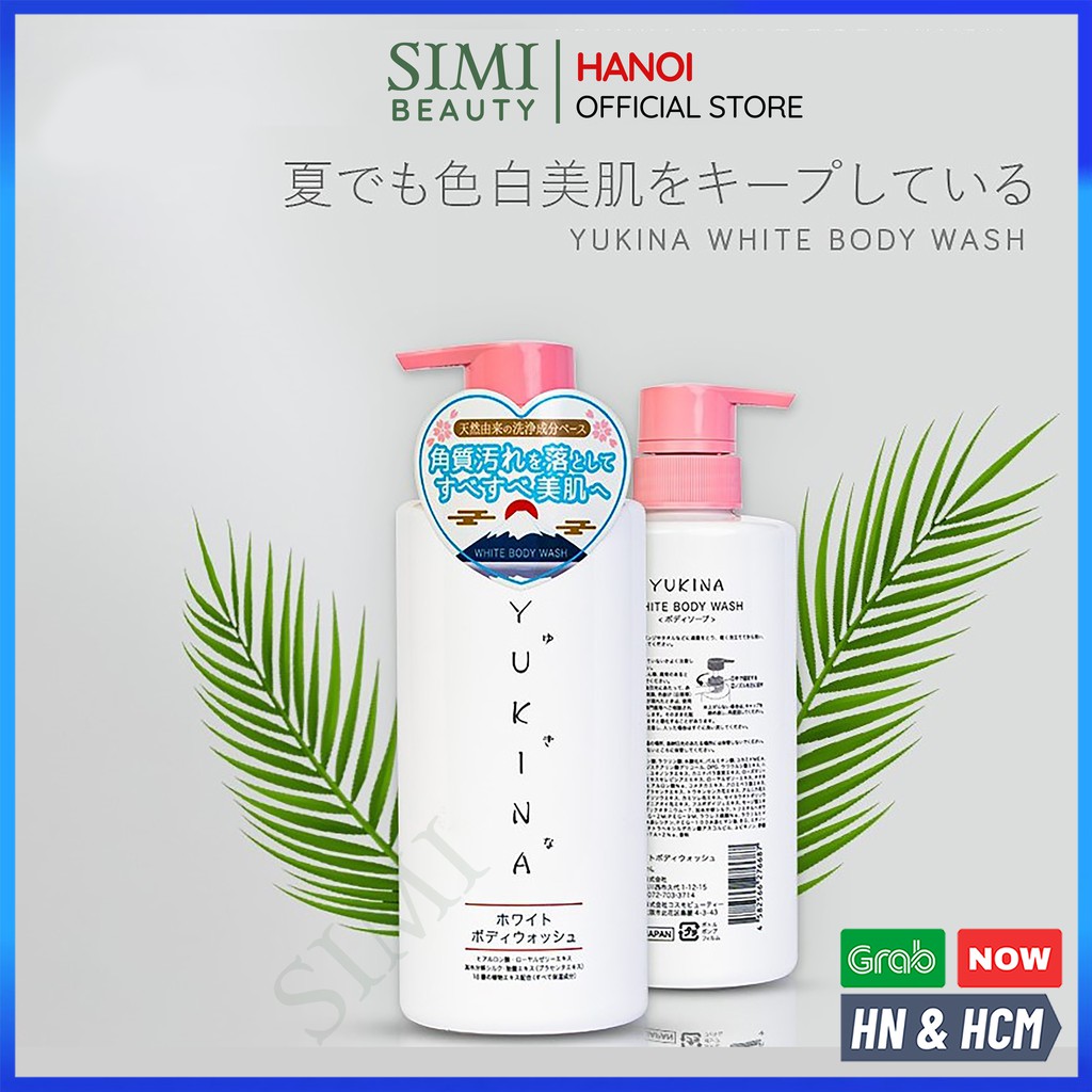 Sữa tắm trắng da YUKINA Nhật Bản thiên nhiên dưỡng ẩm thơm toàn thân body wash SIMI