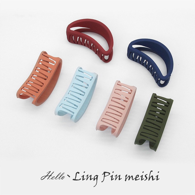 Kẹp tóc cá mập, cặp tóc càng cua vòng cung rỗng hottrend Hàn Quốc KT36