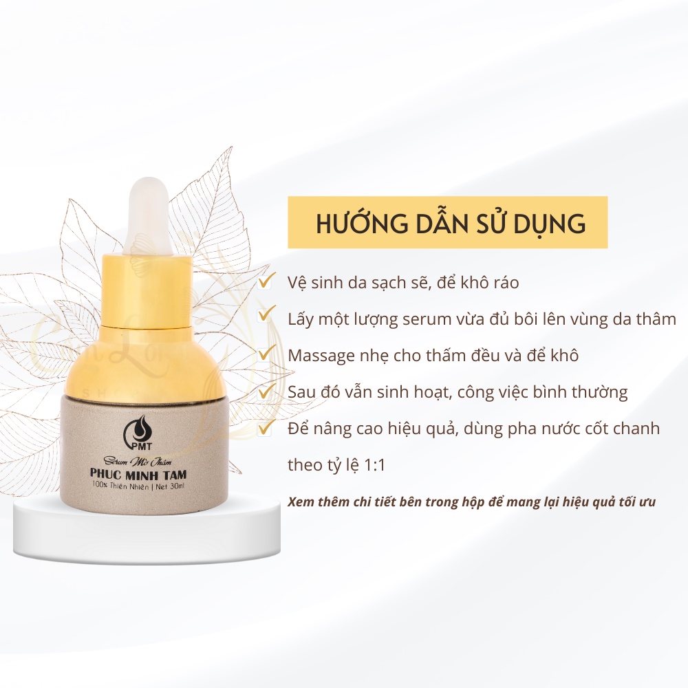 Serum Giảm Mờ Thâm Mụn Đầu Gối Nách Môi Vùng Kín Bikini PHÚC MINH TÂM MTPMTCL03 Dưỡng Ẩm Bổ Sung Dưỡng Chất Làm Mờ Thâm