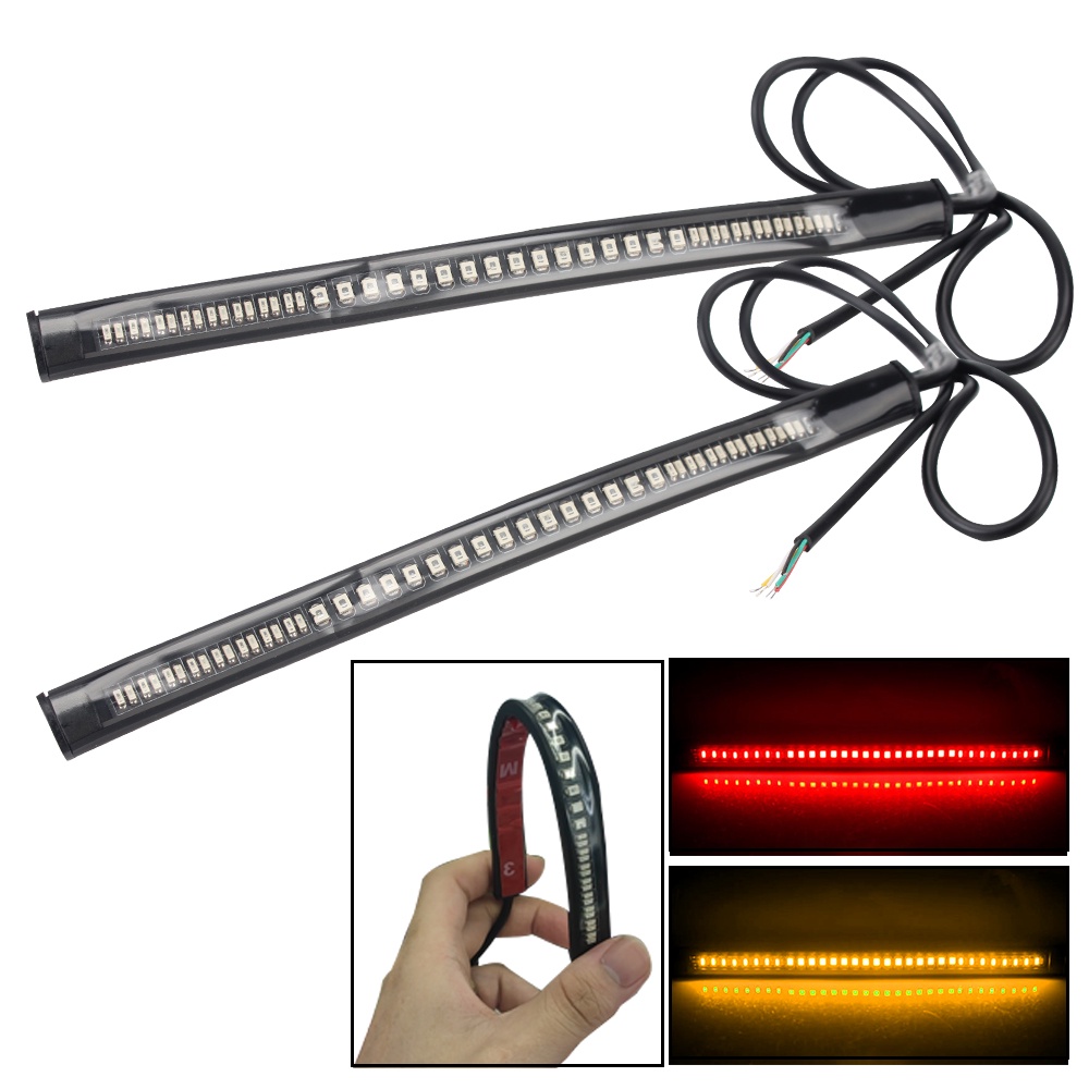 Dây Đèn LED 12V Trang Trí Xe Máy Màu Vàng Hổ Phách