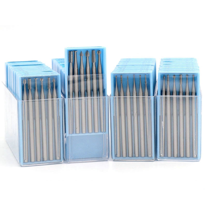 Set 6 phụ kiện đầu làm răng y khoa 2.35mm bằng Vonfram cacbua 1.0/1.4/1.8/2.3mm