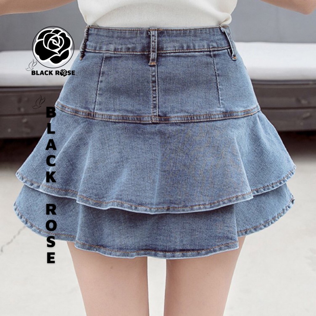 Chân Váy Jean Bò Chữ A Hàn Quốc Cao Cấp BLACK ROSE Quần Váy Nữ Rin Demin Giả Váy Mẫu Mới 2021 Hot trend - TẤM BOUTIQUE | BigBuy360 - bigbuy360.vn