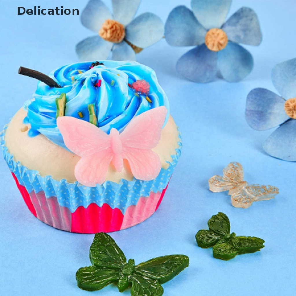 Khuôn Silicone Tạo Hình Bướm 3D Trang Trí Bánh DIY