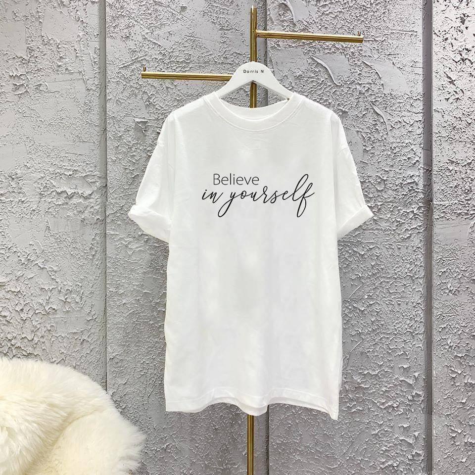 Áo thun nữ tay lỡ WEARIT form rộng kiểu dáng unisex chất liệu thun cotton cao cấp 311