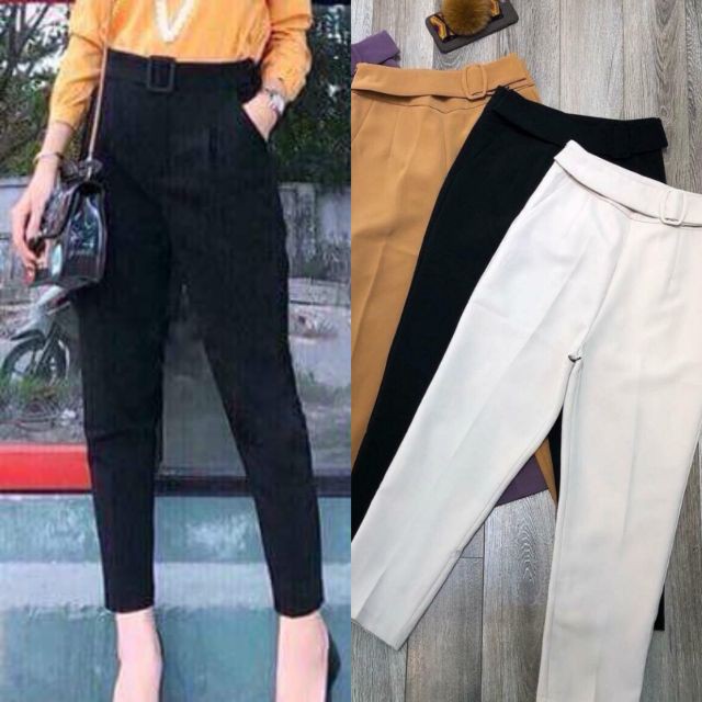 [Chất lượng] [MẪU MỚI]Quần baggy đai vuông lệch nhiều màu Giá rẻ