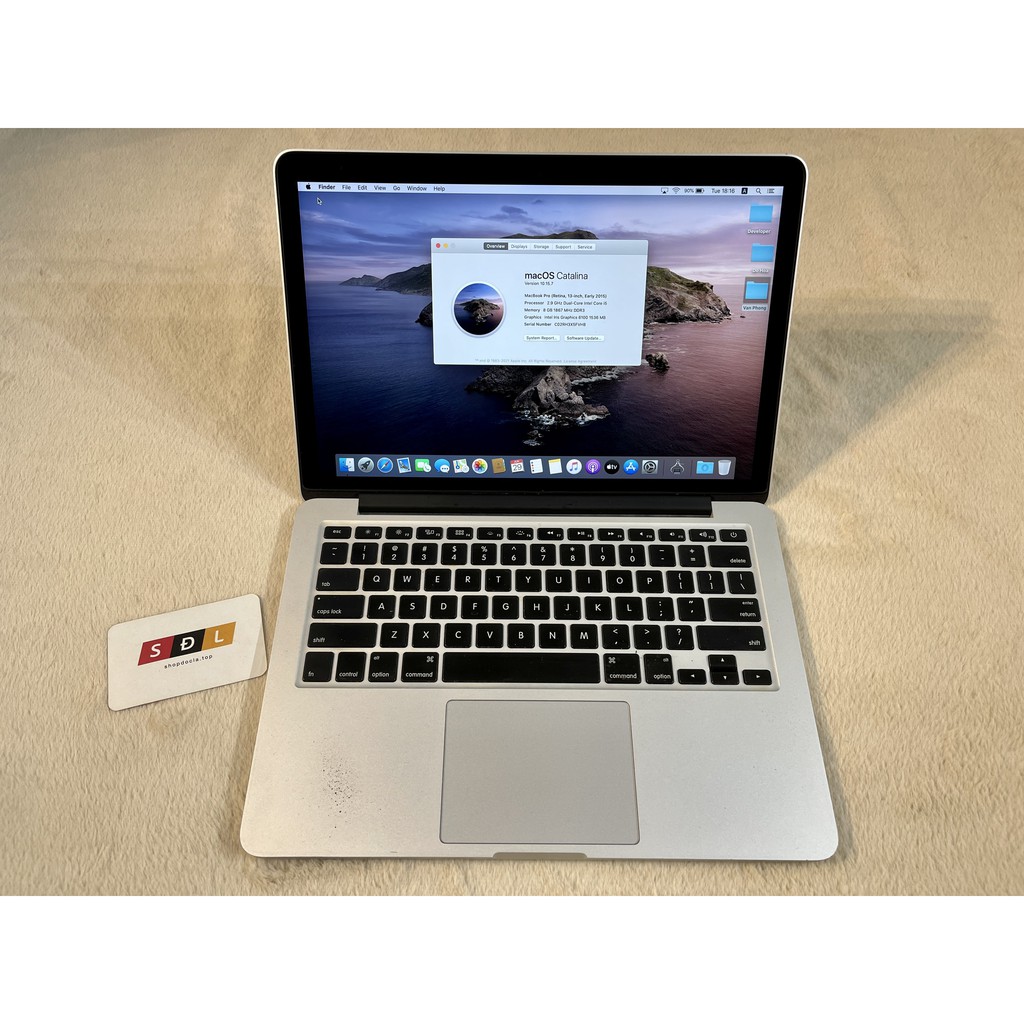 Máy tính MacBook Pro (Retina, 13-inch, 2015) Core i5 2.9Ghz / RAM 8GB / SSD 256GB MF841