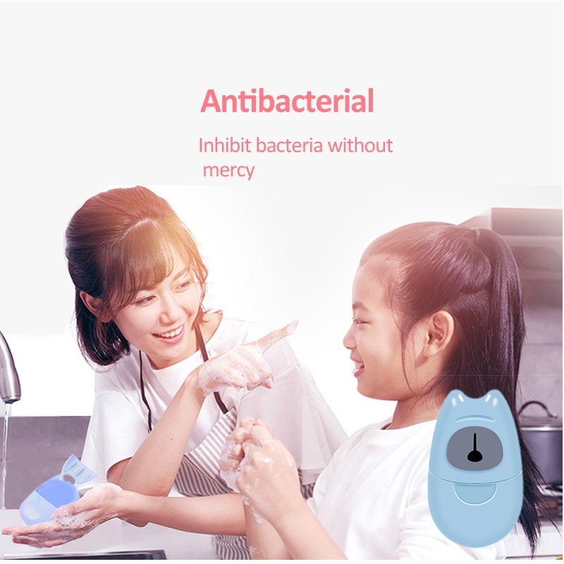 [Hàng mới về] Hộp 50 tờ xà phòng giấy mùi hương thơm mát dịu dài thích hợp khi du lịch | BigBuy360 - bigbuy360.vn