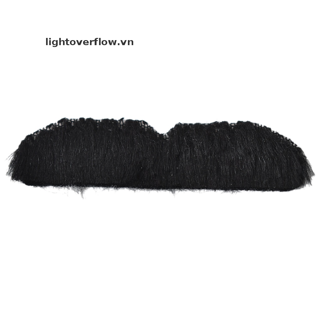 Bộ 12 Ria Mép Giả Màu Đen Vui Nhộn Hóa Trang Tiệc Halloween Cho Nam