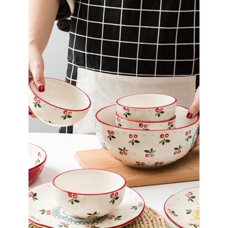 Bát cơm cherry hoa hồng