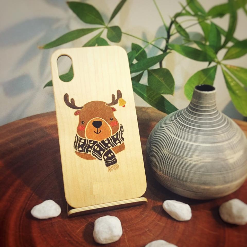 Ốp Lưng Điện Thoại Gỗ IP Cute
