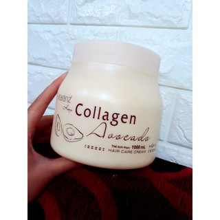 Hấp dầu (Kem ủ tóc) Karanz Collagen Avocado 1000ml dưỡng tóc mềm mượt, hết khô xơ