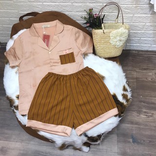 Bộ Pijama lụa cát Hàn