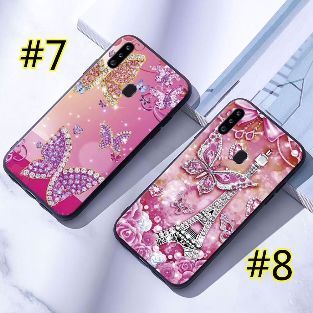Ốp Điện Thoại Mềm Samsung Galaxy A10 / A20 / A30 / A50 / A10S / A20S / A30S / A50S Bướm Kim Cương