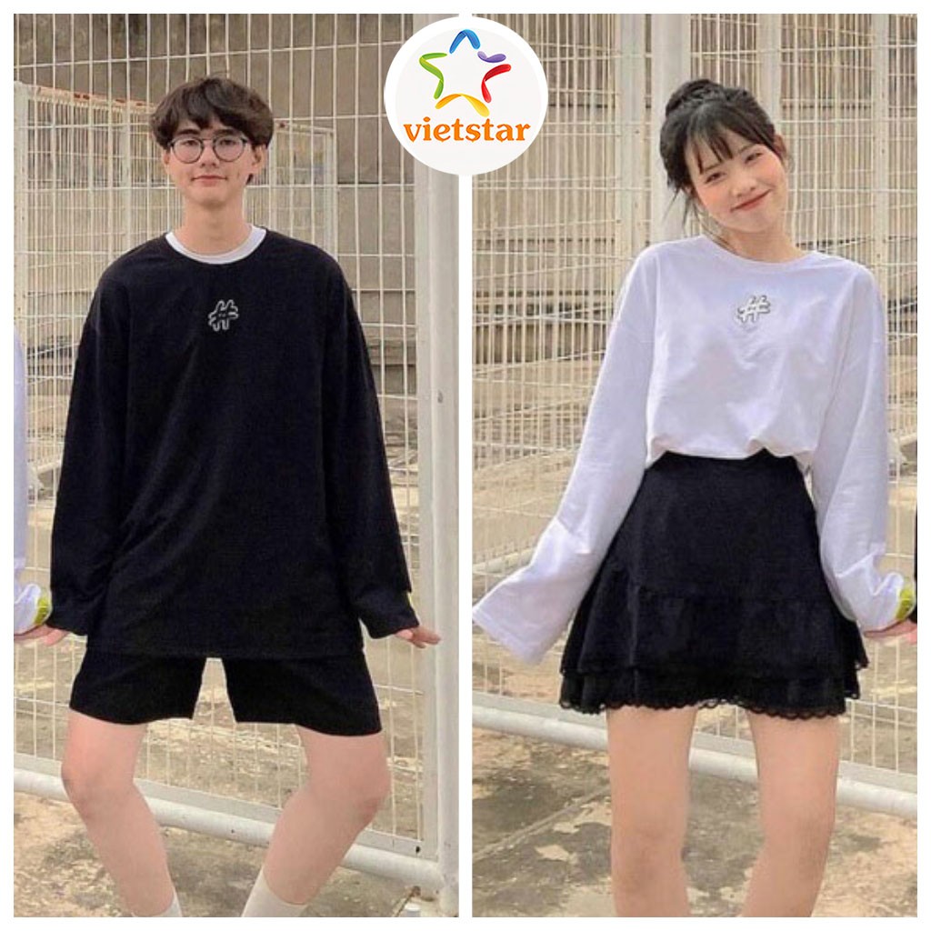 Áo thun Unisex dài tay HASTANG mặc đôi_VIETSTAR