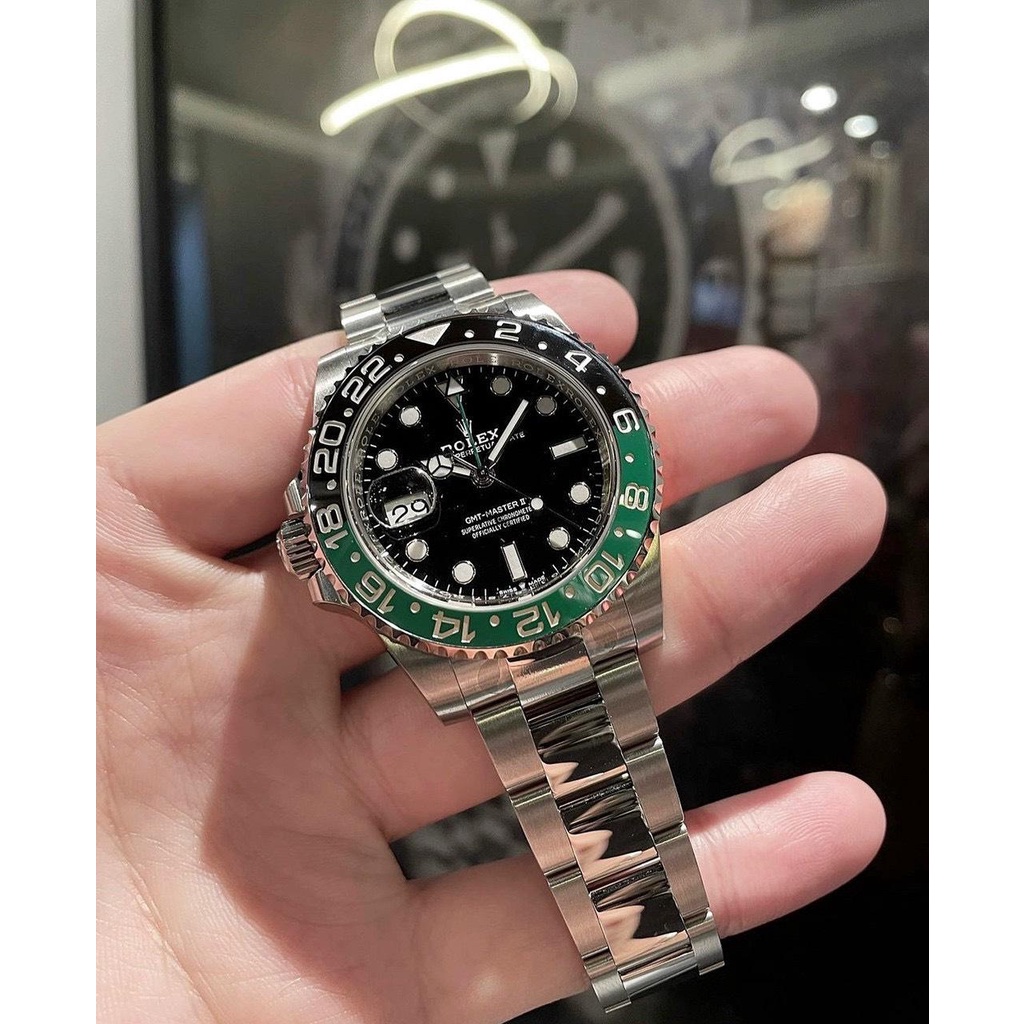 Đồng Hồ Nam Rolex GMT Master II Nhà Máy RL Siêu Cấp Như Au - Máy Automatic Thụy Sĩ - Size 40mm - Bảo Hành 5 Năm