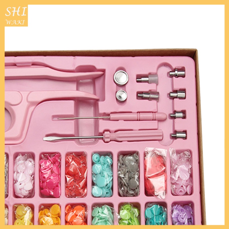 [In Stock]312pcs Snap Button Kit Metal Snaps Studs w/ Pliers Press Tool for Sewing