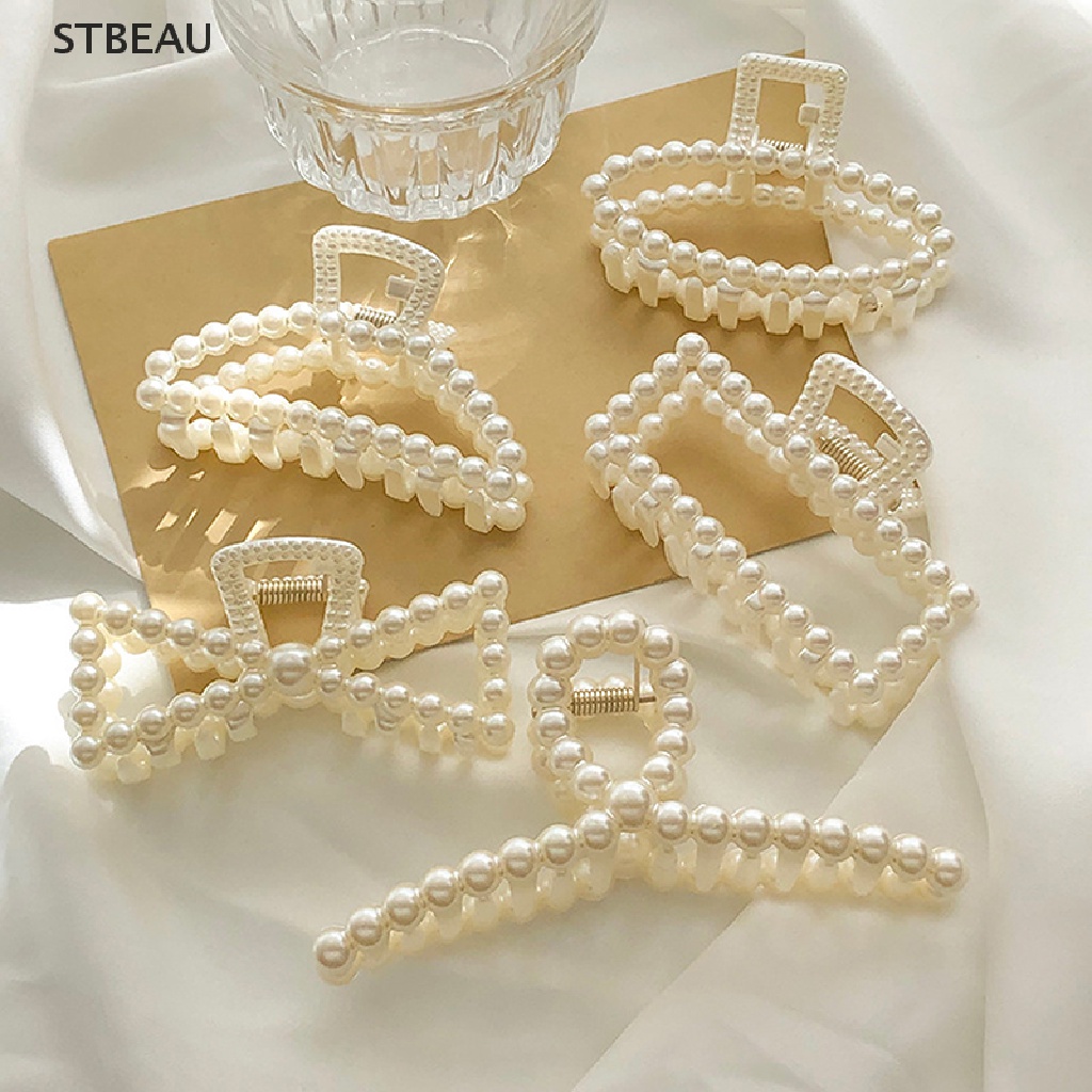 Kẹp tóc đính ngọc trai giả thiết kế sang trọng cho nữ