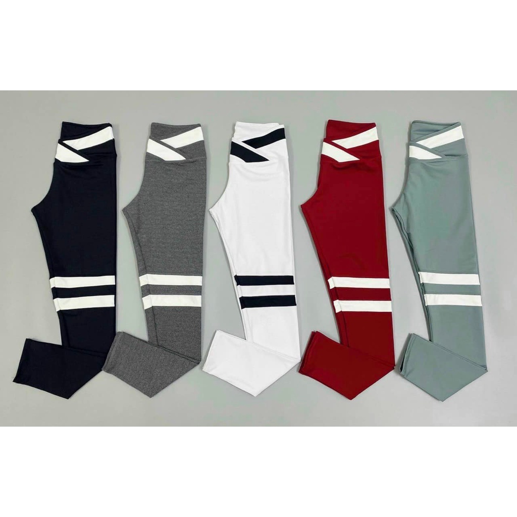 QUẦN DÀI CẠP CHÉO PHỐI MÀU CHẤT THUN POLY