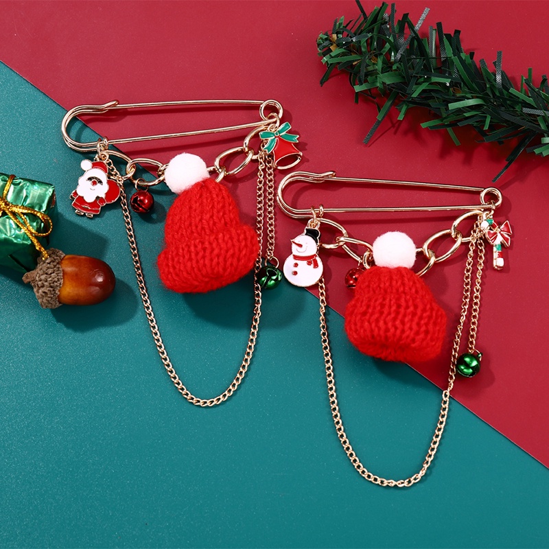 Ghim Cài Áo Hình Chuông Giáng Sinh Bằng Hợp Kim Dễ Thương