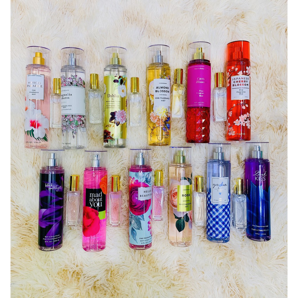Xịt thơm toàn thân lưu hương Bath and Body Works 10ml