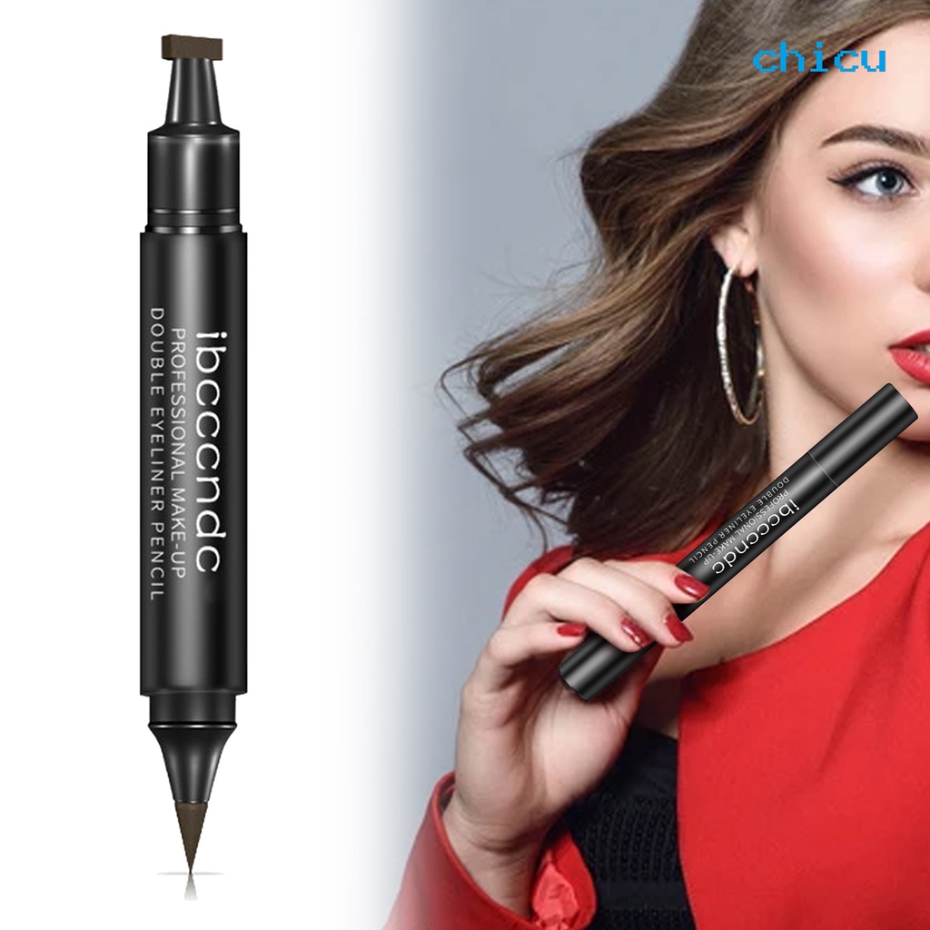 (Hàng Mới Về) Bút Kẻ Mắt Hai Đầu Nhanh Khô Chống Thấm Nước Lâu Trôi