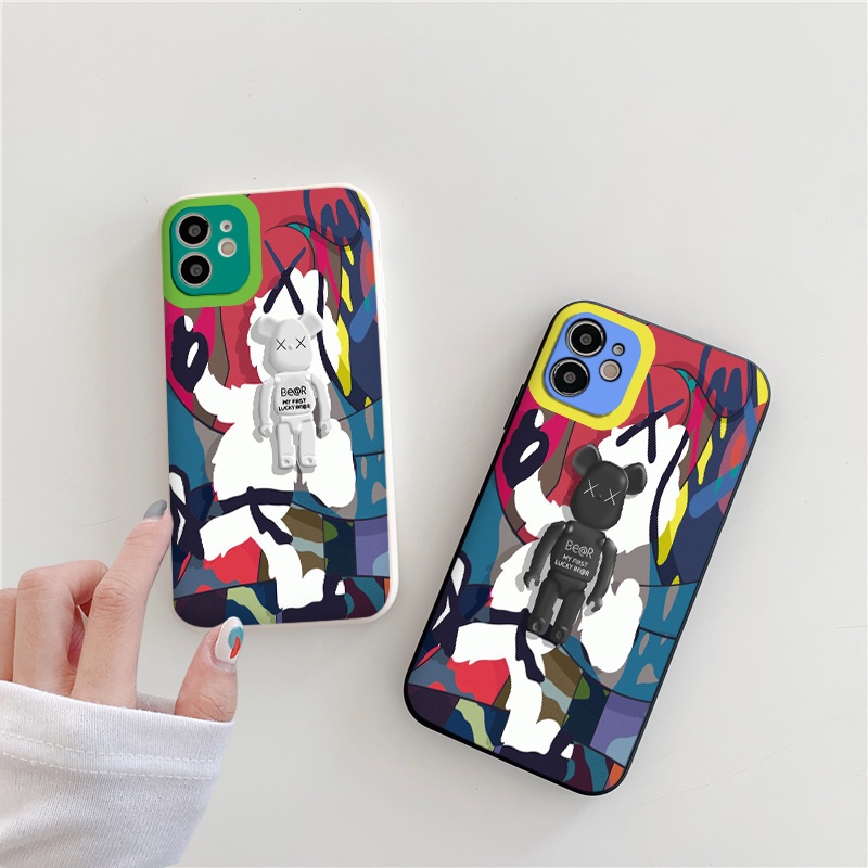 Ốp lưng iphone kaws LUCKY BE@R ốp iphone Cao Cấp Độc Lạ 6/6plus/6s/6splus/7/7plus/x/11/12/13/pro/max/plus/promax