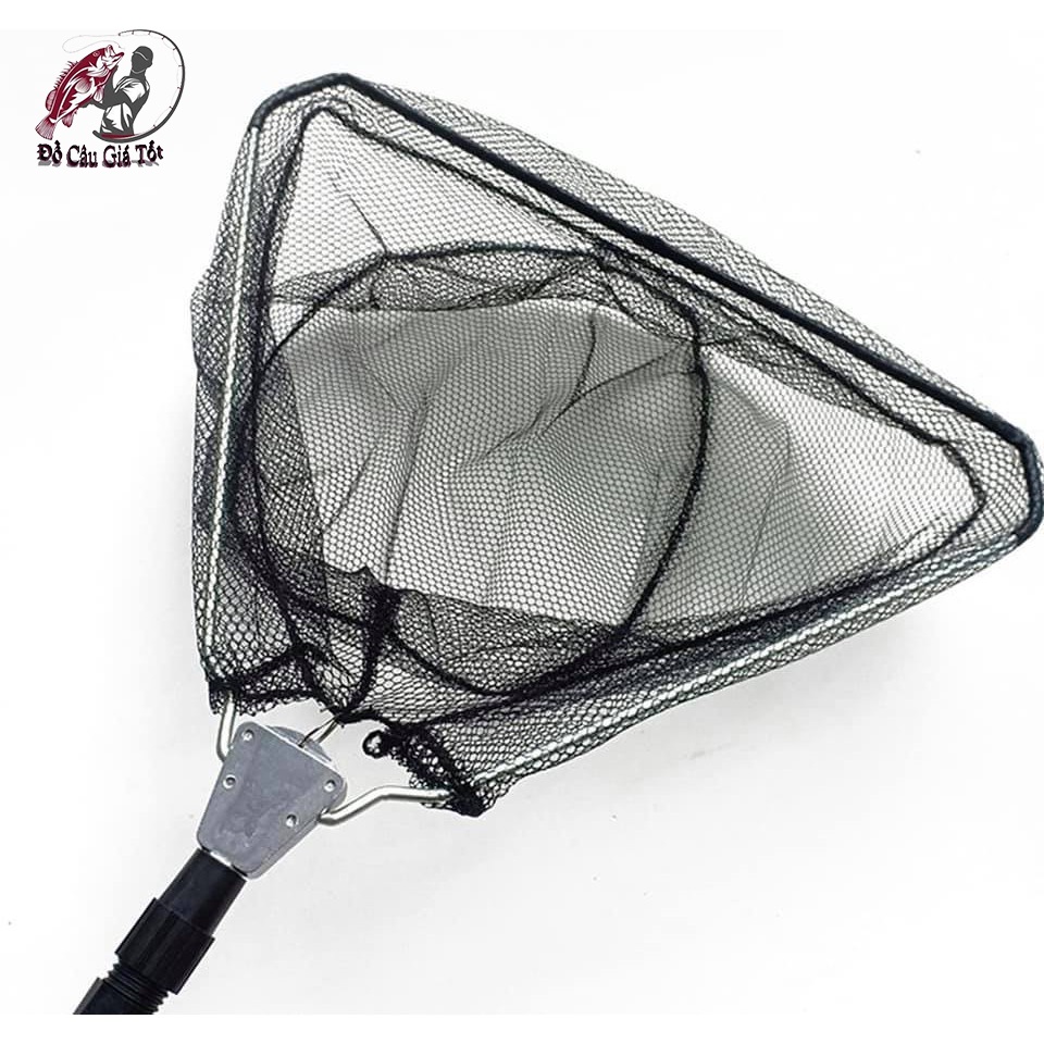 [Chất Lượng] Vợt Cá Cán Kim Loại Thu Gọn, Vợt Vớt Bèo, Vợt Lưới Mắt Nhỏ 1m7