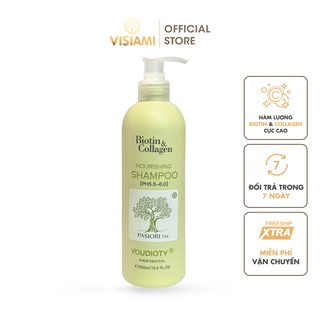 Dầu gội đầu, Dầu gội Biotin Collagen phục hồi tóc và kiềm dầu chai xanh lá 500ml - 1000ml