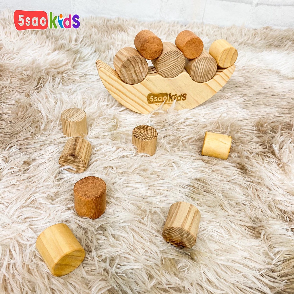 Bộ đồ chơi xếp hình cân bằng