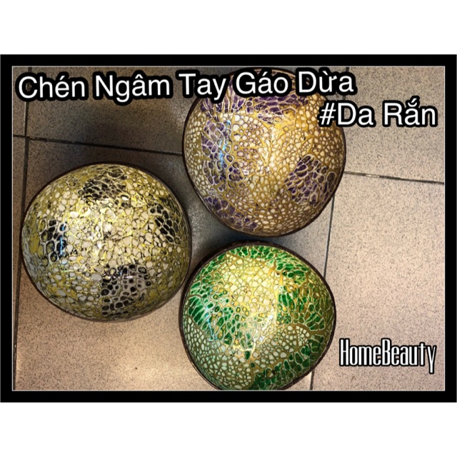 Chén Ngâm Tay Gáo Dừa (#Da Rắn )