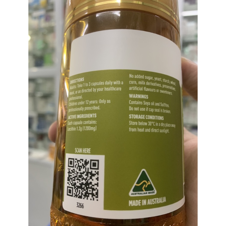 Mầm đậu nành Healthy Care Super Lecithin đẹp da, đào thải độc tố gan, cân bằng nội tiết tố