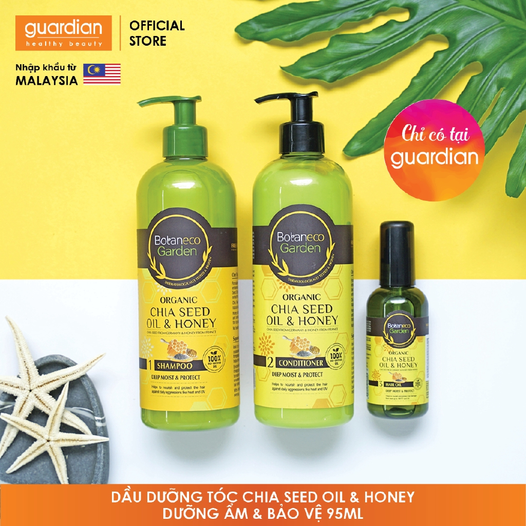 Dầu dưỡng tóc Botaneco Garden Chia seed oil & Honey dưỡng ẩm sâu & bảo vệ 95ml | BigBuy360 - bigbuy360.vn