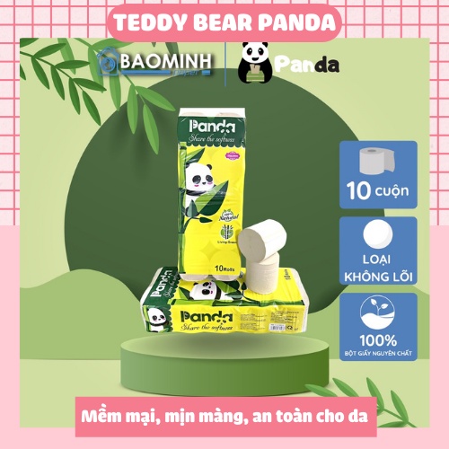Giấy vệ sinh Tre 3 lớp không lõi siêu dai mềm mịn