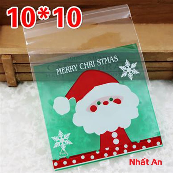 Túi dán Noel 10x10cm (Mẫu 5) - 100 cái