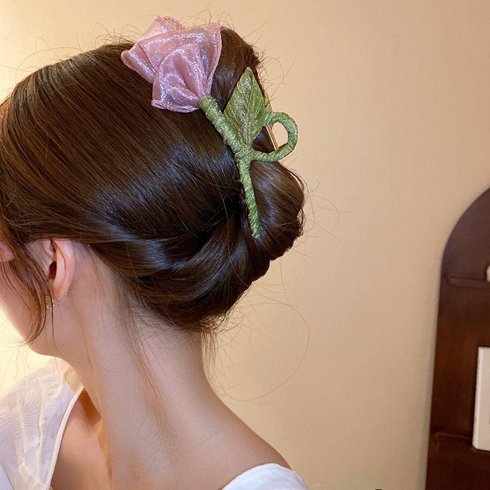 Kẹp Tóc Hoa Tulip Thời Trang Hàn Quốc Cho Nữ