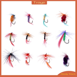 Bộ 12 mồi giả câu cá hình côn trùng 10g