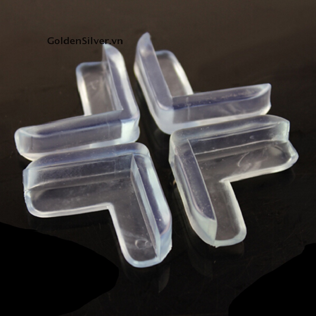 Set 4 Miếng Bọc Cạnh Bàn Trong Suốt Bảo Vệ An Toàn Cho Bé 1S