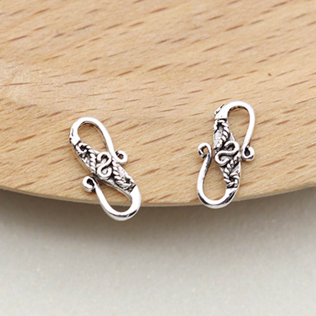 Phụ kiện Charm bạc Ren S khóa