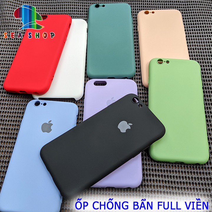 [ỐP FULL VIỀN] Ốp chống bẩn iPhone 6S - iPhone 6S Plus - nhựa dẻo - Có lót nhung bên trong - Ốp lưng iP6P siêu bền