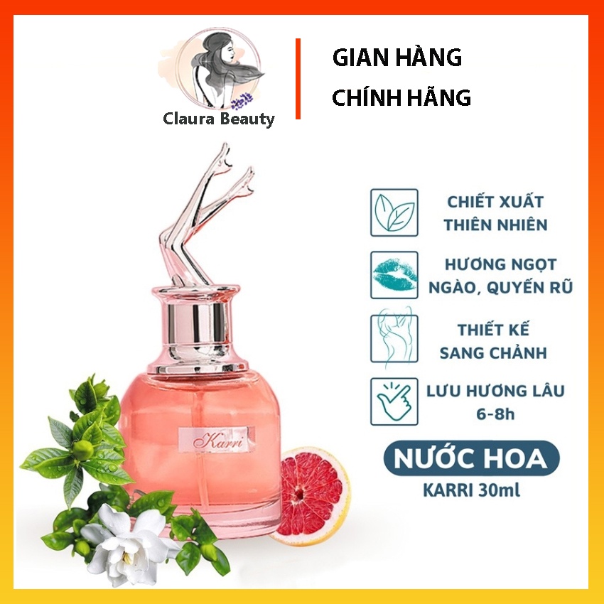 Nước hoa Nữ KARRI Perfume Collection 30ML nước hoa chân dài cô gái NH02 Claura Beauty