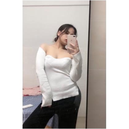 Spring98  Áo/Đầm dệt kim dáng ôm thời trang nữ gợi cảmN