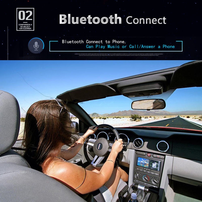 4012B 4.1 inch 1 Din Car Radio Auto Audio Stereo FM Bluetooth 2.0 Support Rear View Camera USB Steering Wheel Remote Control