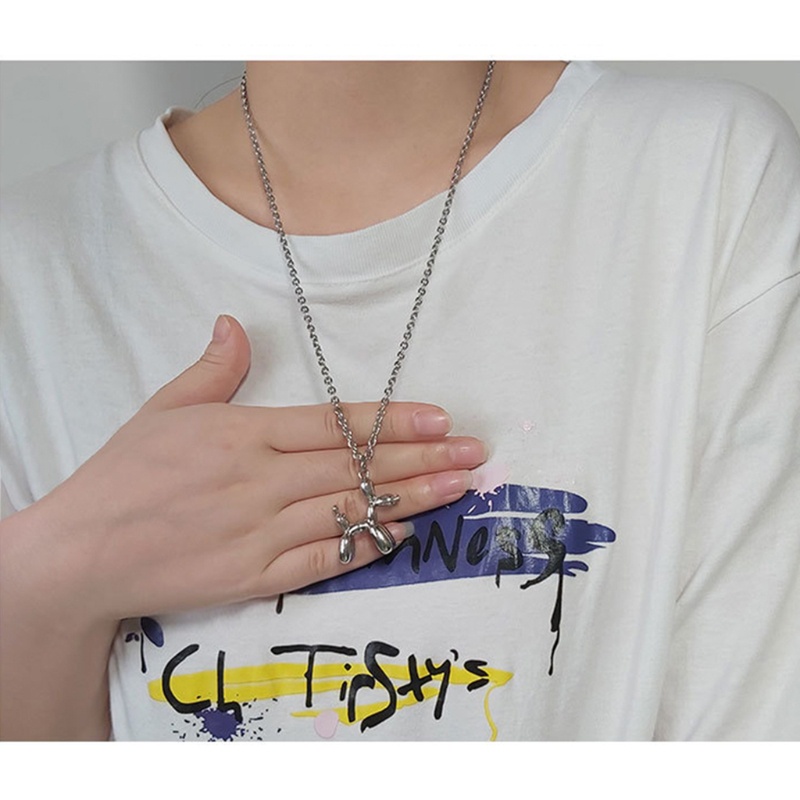 Vòng cổ Vàng / Bạc Hình Chú Chó Và Bong Bóng Dễ Thương