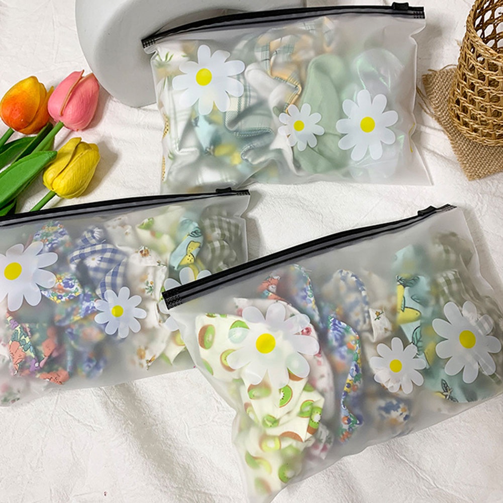 Set 5 Dây Cột Tóc Co Giãn Họa Tiết Trái Cây Màu Sắc Ngọt Ngào Xinh Xắn