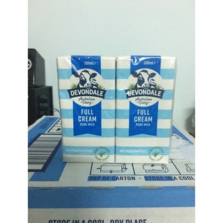 THÙNG SỮA TƯƠI DEVONDALE 24 Hộp NỘI ĐỊA ÚC-DATE 12/2021
