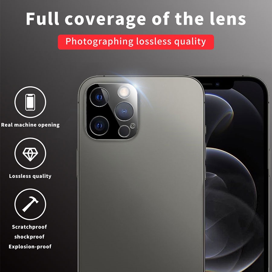 Kính cường lực bảo vệ Camera cho iPhone 11 12 13 14 Pro Max