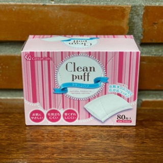 Bông Tẩy Trang CLEAN PUFF 80 Miếng Cao Cấp Hàng Nội Địa Nhật Bản