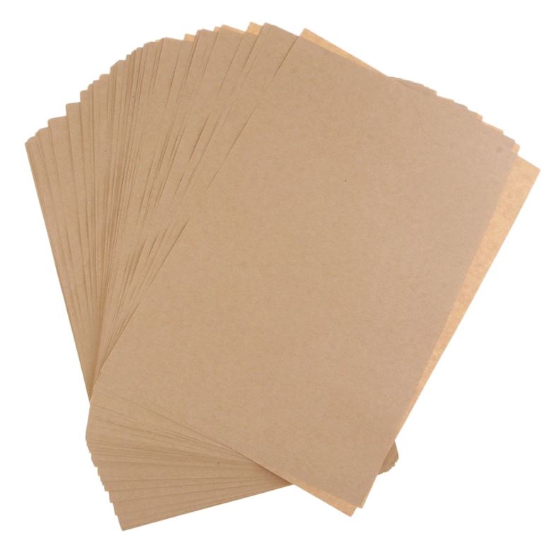 500 tờ giấy kraft nâu 20*30cm- Định lượng 50g - giấy gói thực phẩm - lót khay - gói hàng hóa