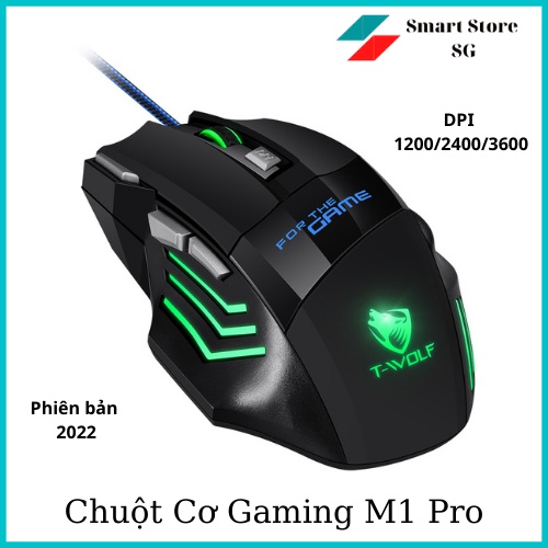 Chuột Máy Tính Có Dây, Chuột Gaming V6 Cực Bền Đèn LED 7 Màu Thiết Kế Độc Đáo Cho Gaming