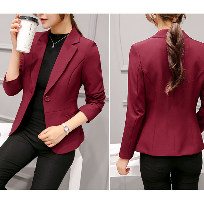 Áo Khoác Blazer Dáng Ôm Phong Cách Hàn Quốc Thời Trang Mùa Thu 2020